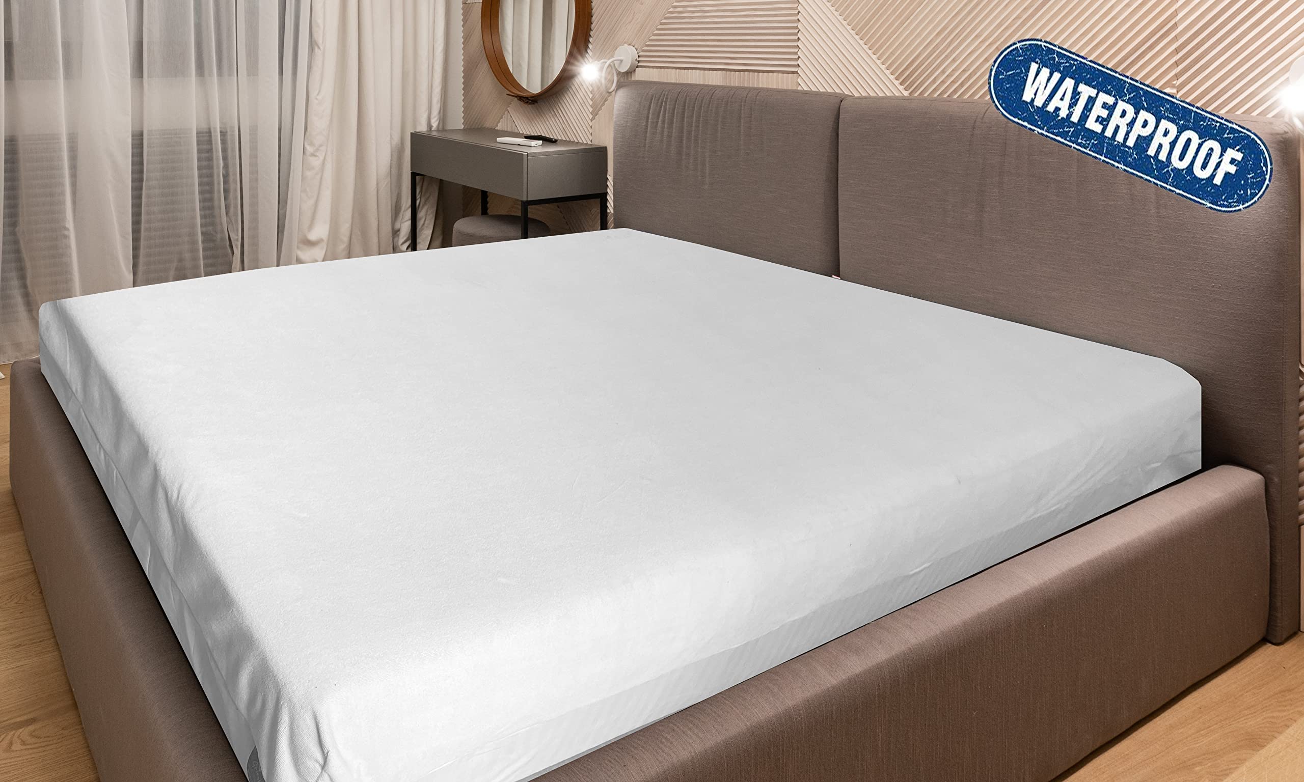 GRINAF Zippered Waterproof Mattress Cover/Protector for Single Size Bed | Solid White (36"X72"X6") (B0BVJ1RHPV) Amazon Price History, Amazon Price Tracker