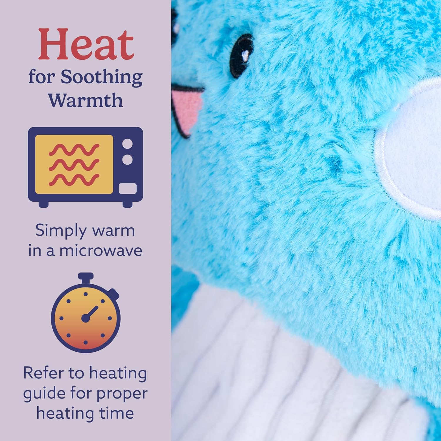 warmies Microwavable & Weighted Stuffed Animals, Blue Toadstool - Heated Stuffed Animal Plushie for Warmth & Comfort - Cute Soft Plush Toys for Adults & Children (Boys, Girls, Babies & Toddlers)