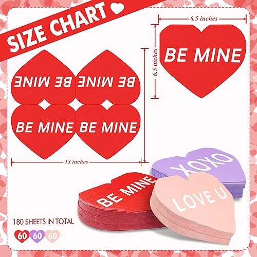 Miniatura 9 de 300 servilletas de corazón para el día de San Valentín, servilletas de corazón desechables en forma de corazón, servilletas de papel con forma de