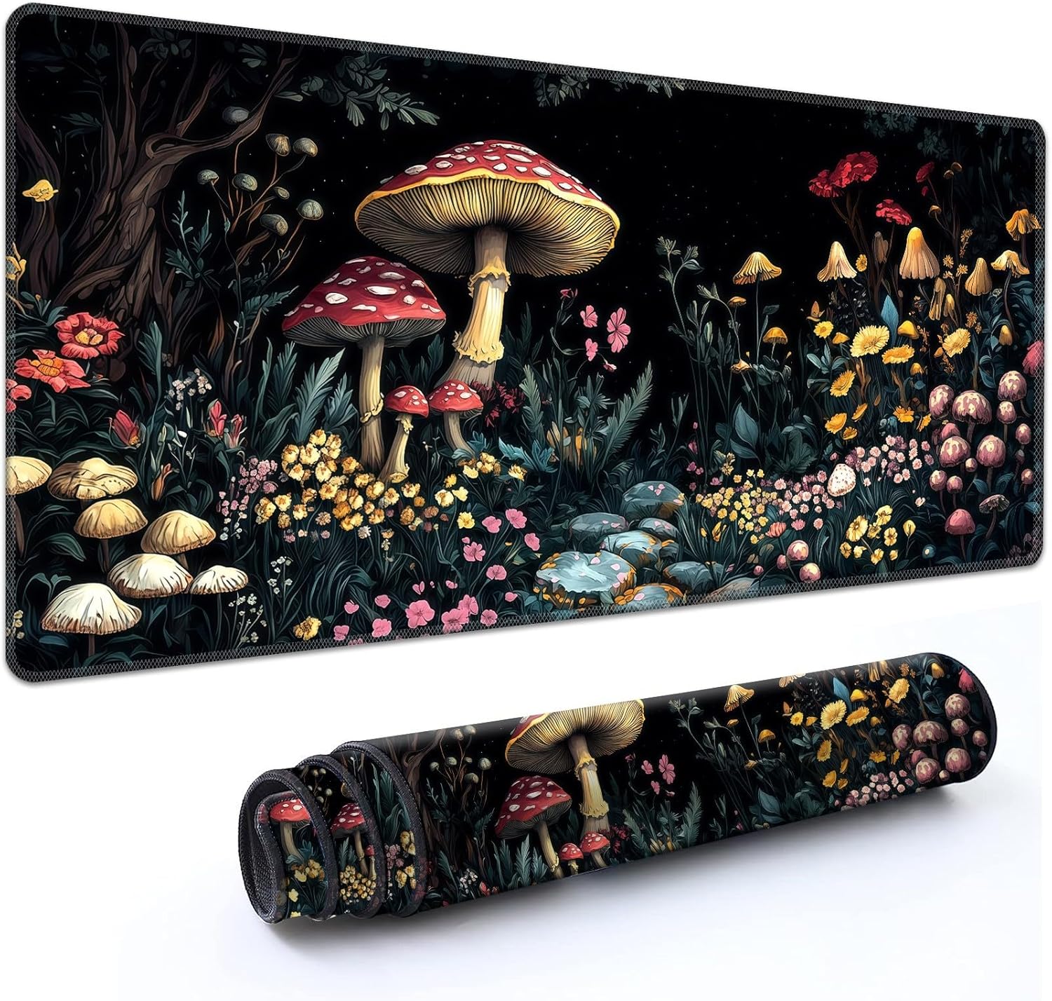 MTG Playmat with Zones Magic Card Playmat Game Mat Non-Slip Waterproof Game Play Mat for CCG TCG 24 x 14 in Cat Green Plants MTG Mat with Smooth Rubber Surface