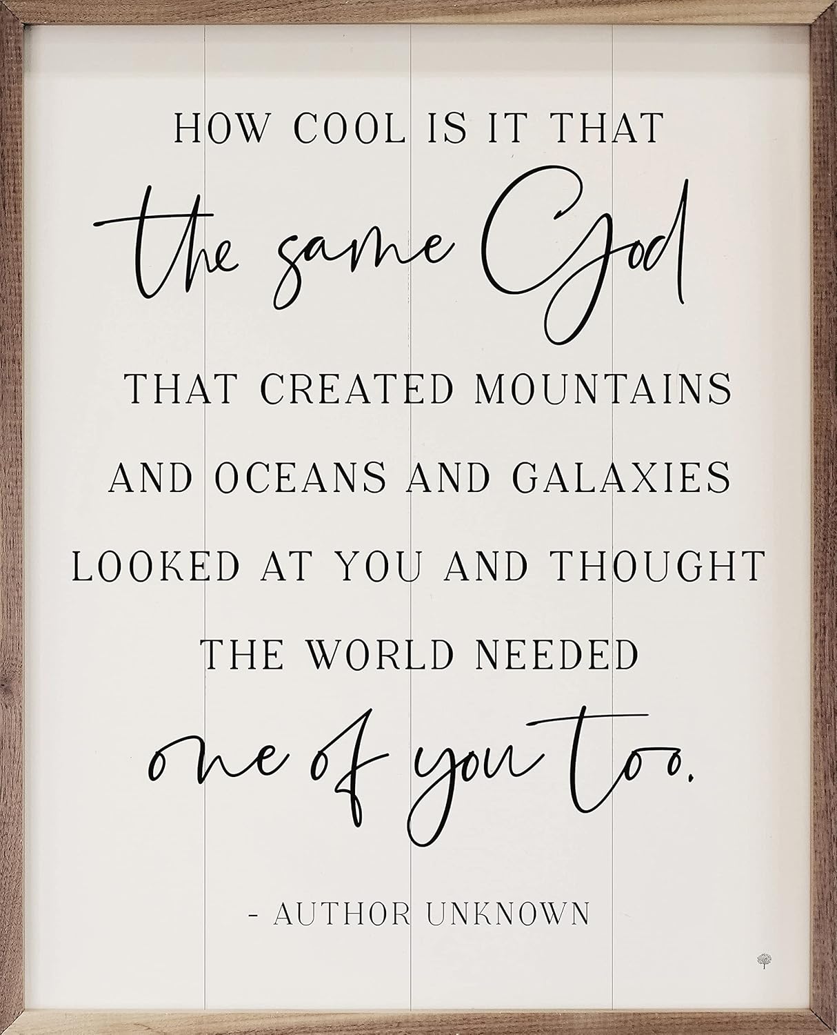 Kendrick Home Religious Gifts - The Same God White Hardwood Faith-Based Gifts for Women and Men, Christian Decor for Best Friend, Biblical Decorations for Wall or Shelf, Inspirational Gift, 8" x 10"