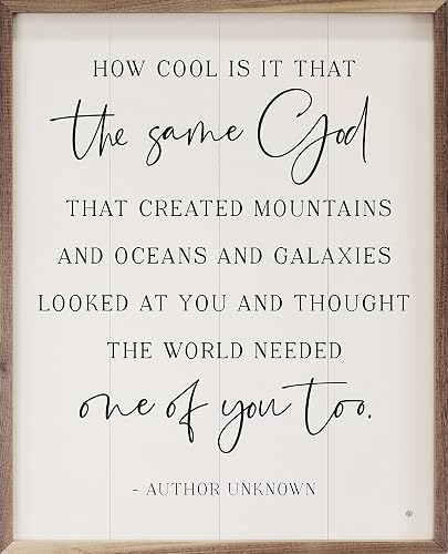 Kendrick Home Religious Gifts - The Same God White Hardwood Faith-Based Gifts fo