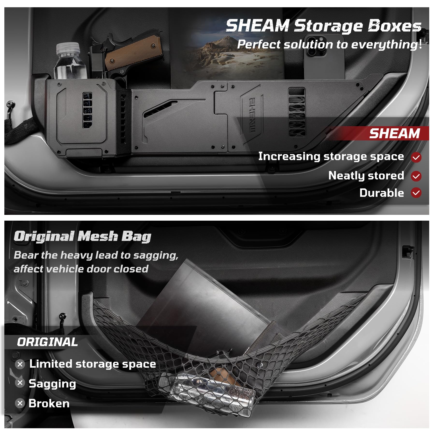 Amazon.com: SHEAM Metal Front Door Pocket Storage Box with Cup