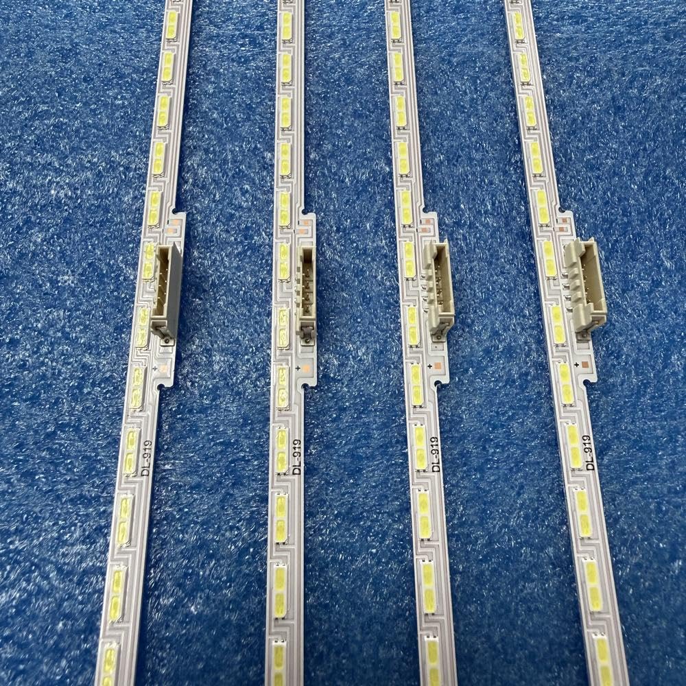 Tira de LED compatible con Fit For Samsung UA75AU8100 GU75AU9079U UE75AU8005K UN75AU8200F UN75AU8200G UE75AU8000K UE75AU9000K UE75AU9007K UE75AU9000U(Kit 4pcs For 1 TV)