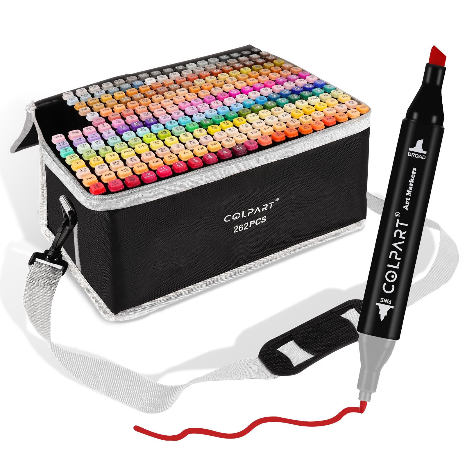 colpart 262 Colors Alcohol Markers Dual Tip Art Marker Pens - drawing | Mubboo