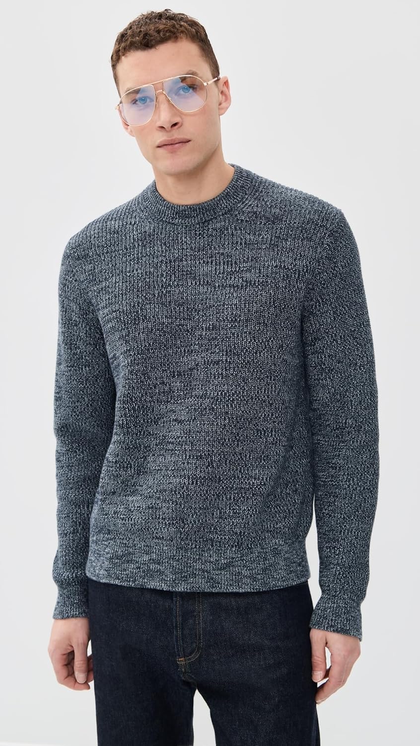 Madewell Men's Marled Cotton Shaker Stitch Crewneck Sweater - Image 2