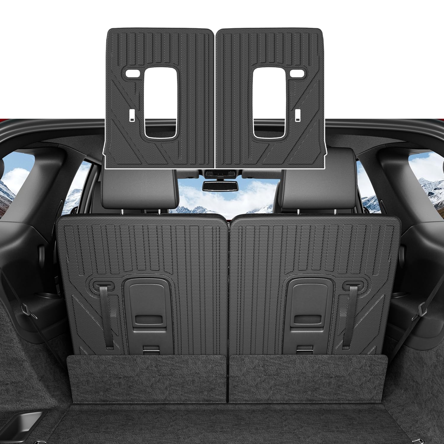 3rd Backrest Mat Compatible with 2016-2024 Dodge Durango Seat Back Protector 6&7 Seats Replacement for 2016-2024 Dodge Durango Accessories (3rd Row Backrest Mat)