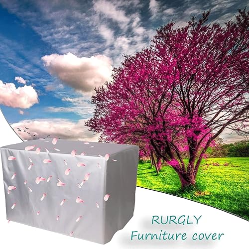 Miniatura 3 de Fundas rectangularescuadradas para muebles de jardín, cubierta de mesa de patio, impermeable, 420D Oxford para muebles de patio al aire libreratán