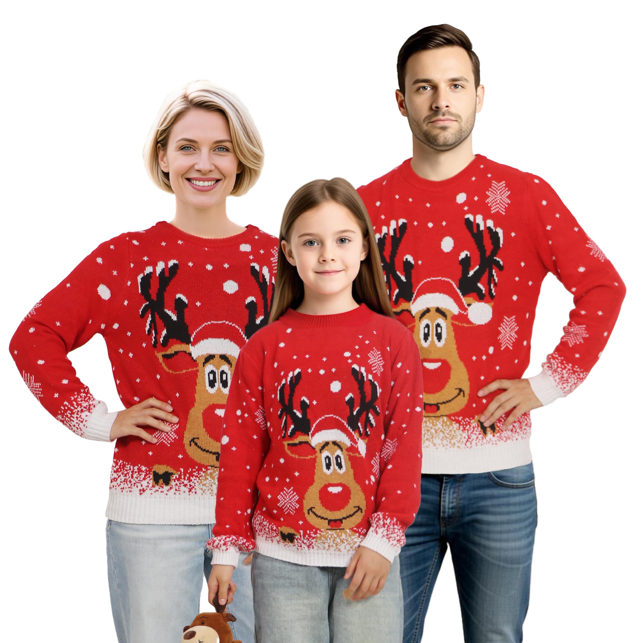 Family Matching Ugly Pullover Sweater Outfits for Adults & Kids-image-15