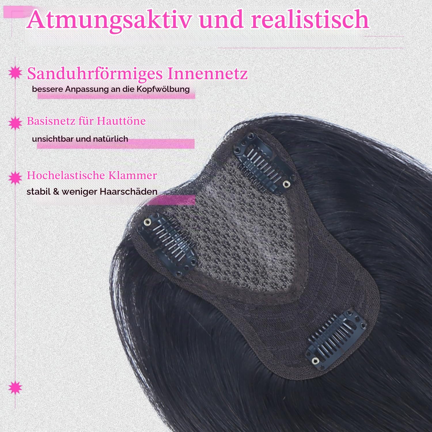 Haarteile für Frauen aus echtem menschlichem Haar Topper für schüttere Kronen unsichtbare Aufwertung handgeknotete Schweizer Spitzenbasis Haarteile ohne Pony realistische Haaransatzlinie Natürliche