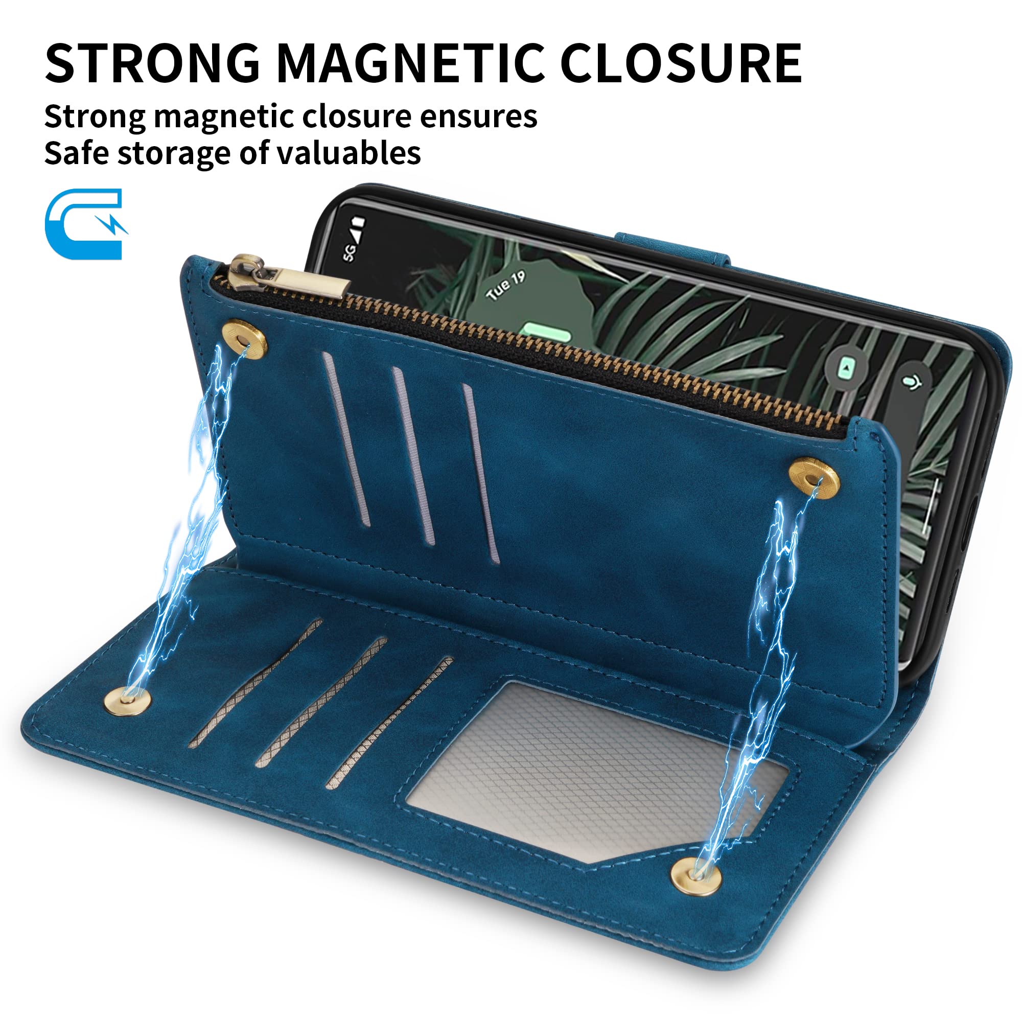 Amazon.com: ZZXX for Google Pixel 7 Case Wallet with RFID