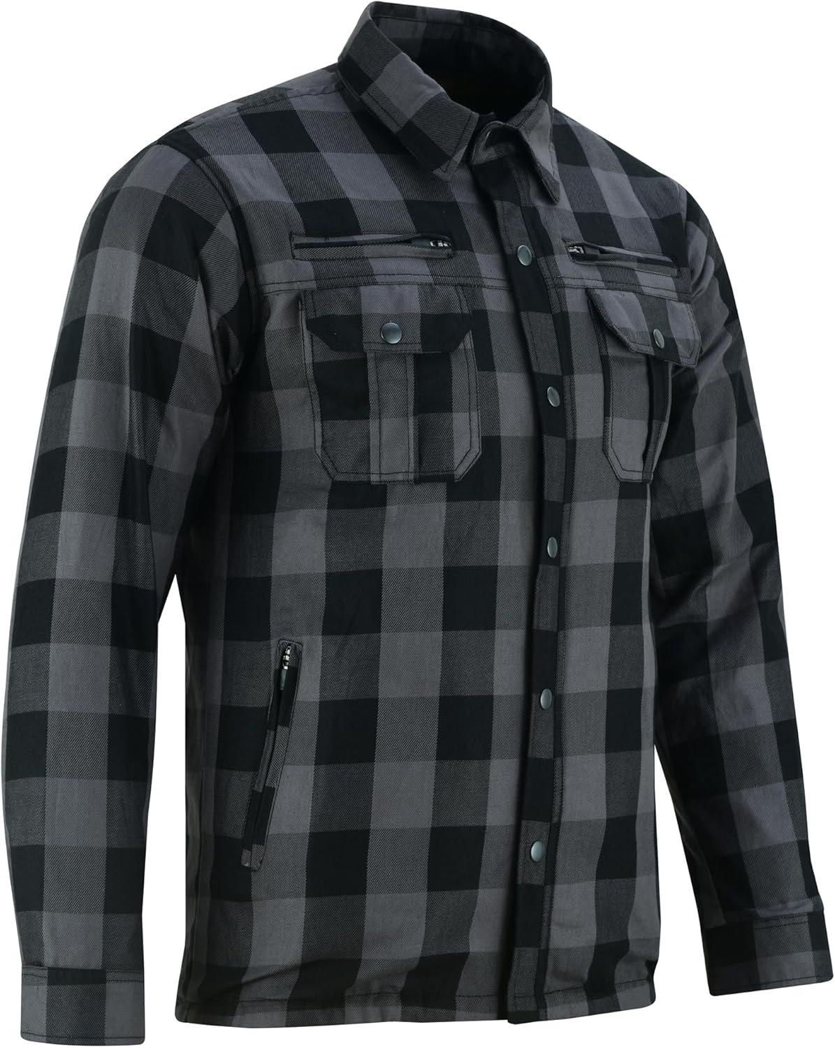 Daniel Smart Men’s Motorcycle Shirt All Season Sporty Armored Flannel Shirt – Water Resistant and Durable Daniel Smart Men’s Motorcycle Shirt All Season Sporty Armored Flannel Shirt – Water Resistant and Durable