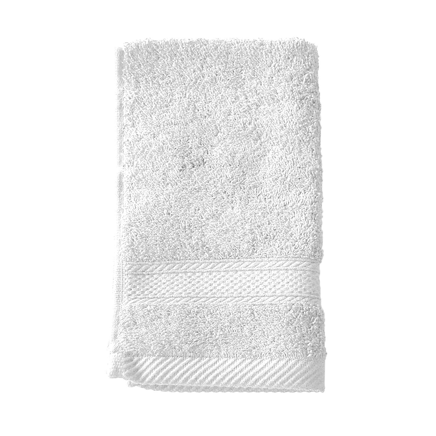 Unidades 30 Hotel toalla de invitados – Aqua – 450 g/m², 100% algodón, Blanco, 30cm x 50cm (12" x 20")