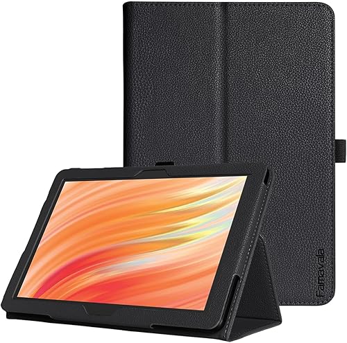 Famavala Funda tipo libro para tablet Tienda Fire HD 10 de 10,1 pulgadas (13 generación, 11 generación, versión 20232021) (negro)
