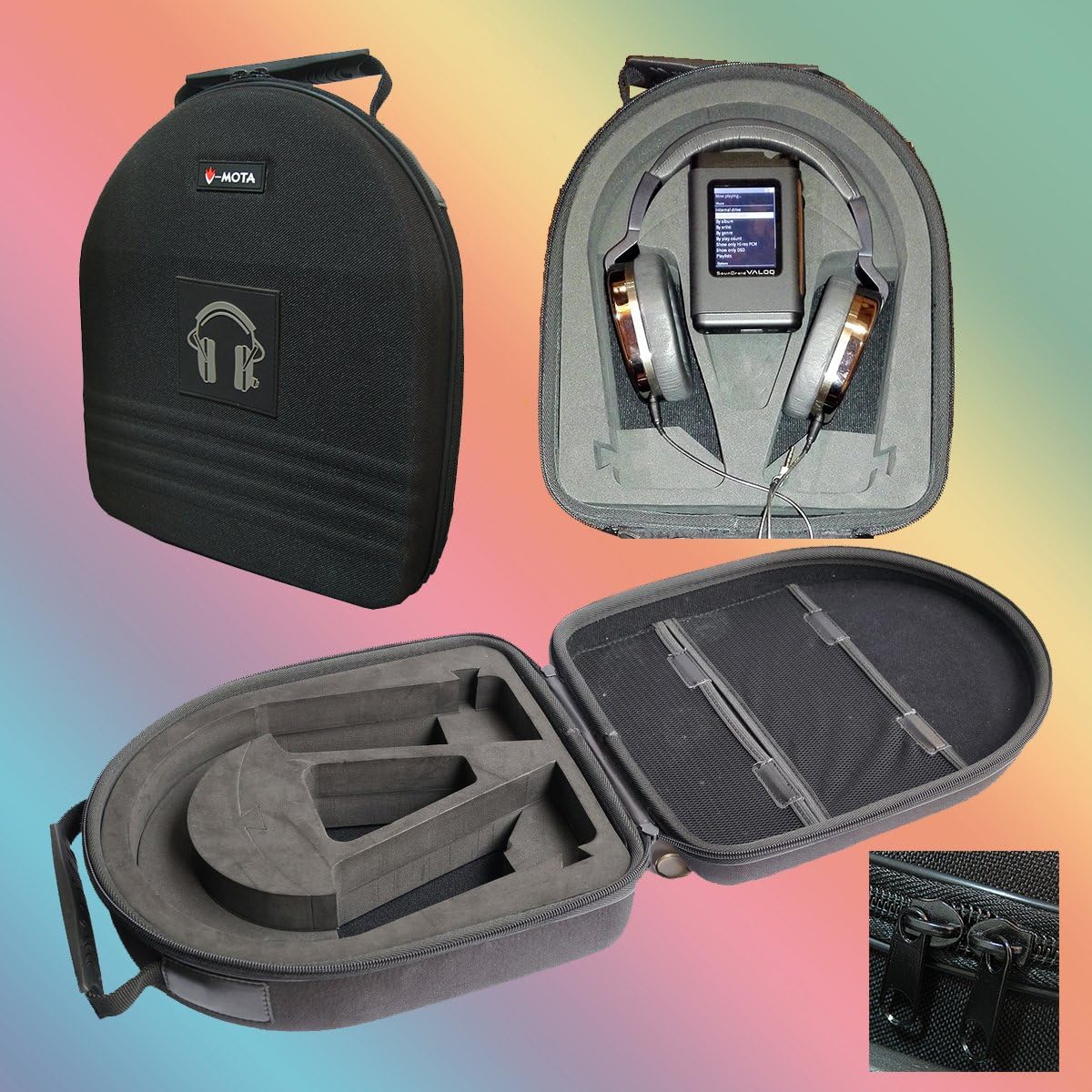 V-MOTA TDG Headphone Suitcase Carry case boxs for Ultrasone Edition Performance 820 840 860 S,Edition M-EDM,Edition 12 Headset