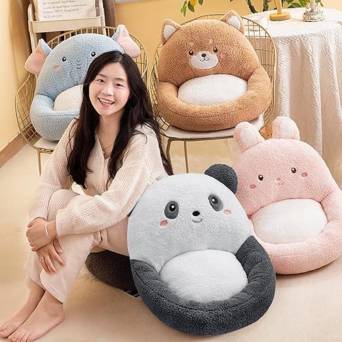 Miniatura 7 de Lindo cojín para silla de juegos de caricaturas, suave y acogedor, cojín de asiento para silla, cojín de asiento cómodo de felpa para oficina,