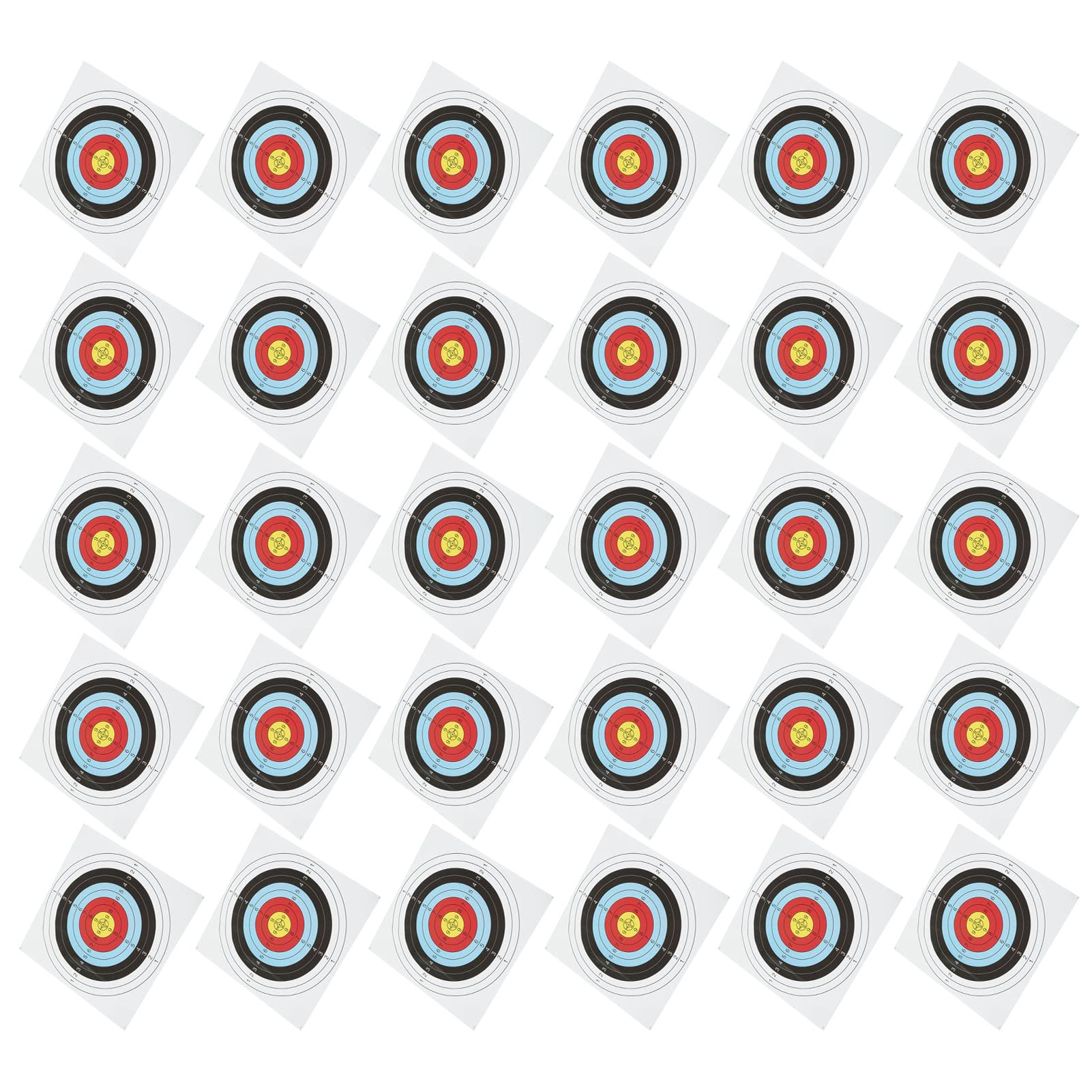 Papier Cible De Tir À l'arc High Performance, Épaisseur Double Face, 60cm, 30 Feuilles Idéales pour la Pratique, Training, Chasse, Outdoor et Indoor, Développement des compétences