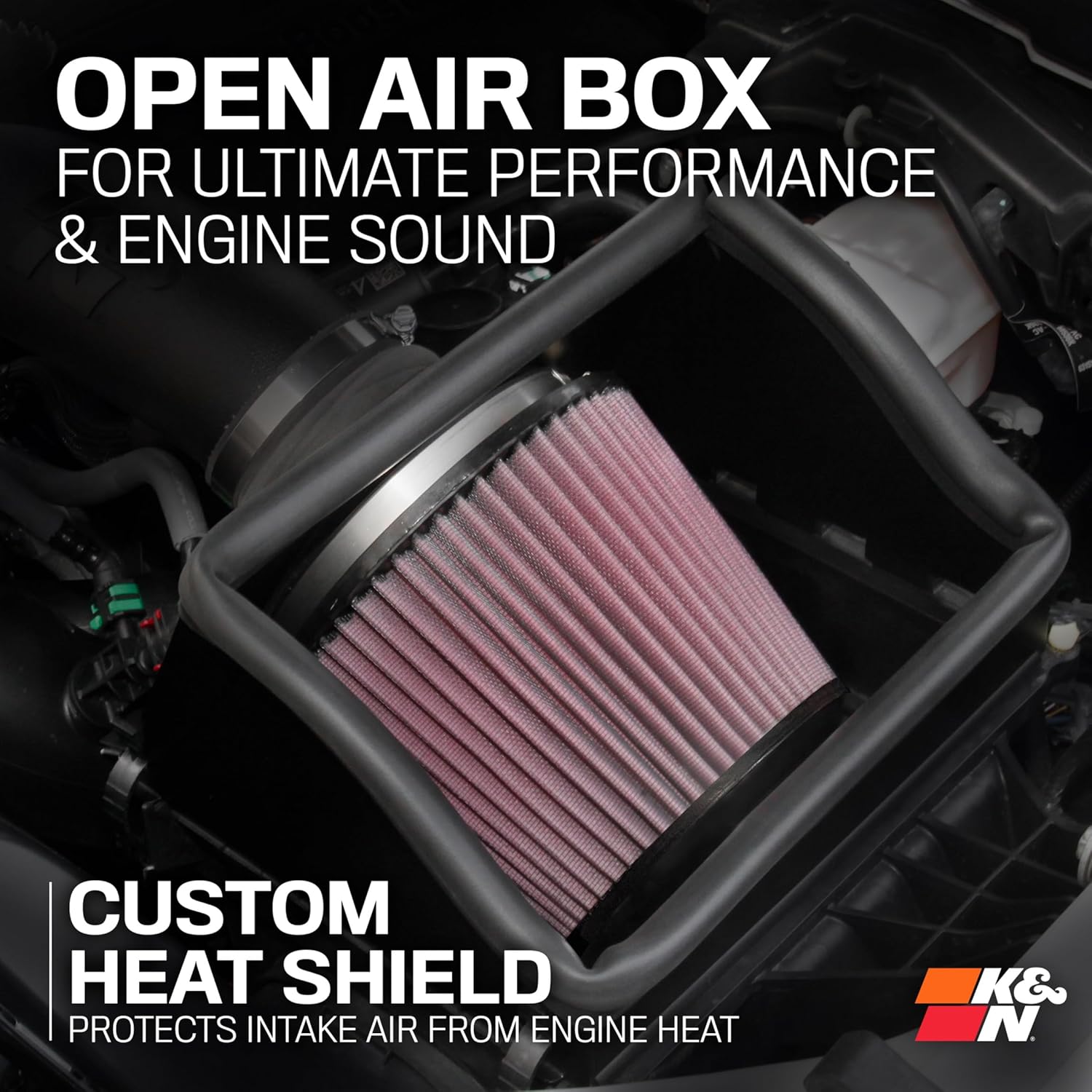 K&N Cold Air Intake System: High-Flow Air Filter, Increase Performance & Towing: Compatible with 2004-2008 FORD/LINCOLN: Expedition, F150, Mark LT, 57-2556