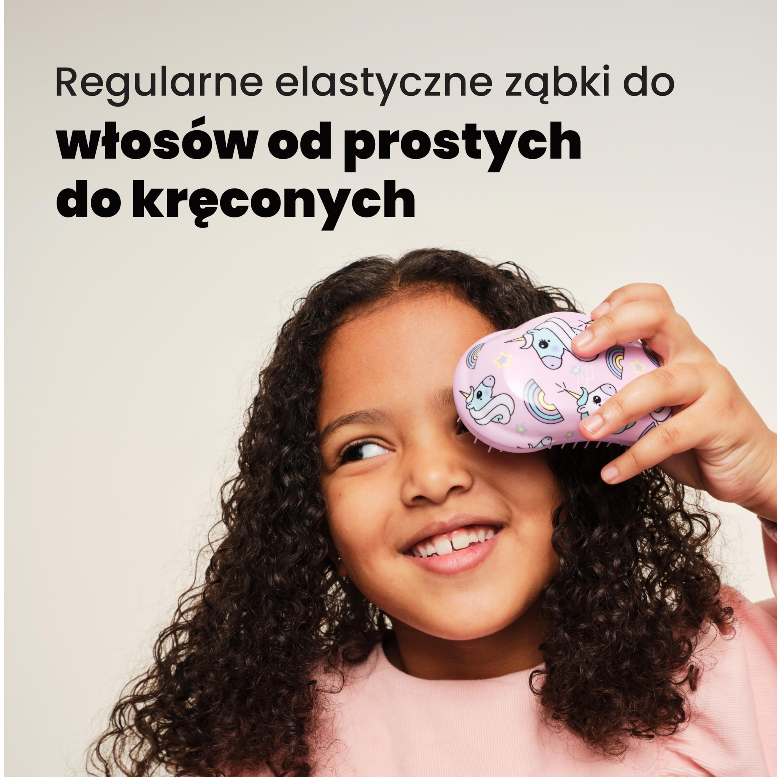 Tangle Teezer Mini Original - do włosów mokrych i suchych - szczotka do rozczesywania do wszystkich rodzajów włosów - idealna szczotka dla dzieci i w podróży - Magia jednorożców
