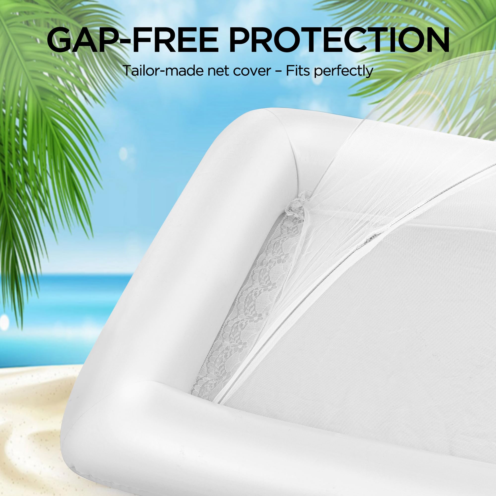 HBlife Barra di servizio gonfiabile con copertura per ombrello in rete jumbo, set di forniture per feste per picnic, barbecue, riunioni all'aperto, 2 refrigeratori gonfiabili, 2 grandi tende per