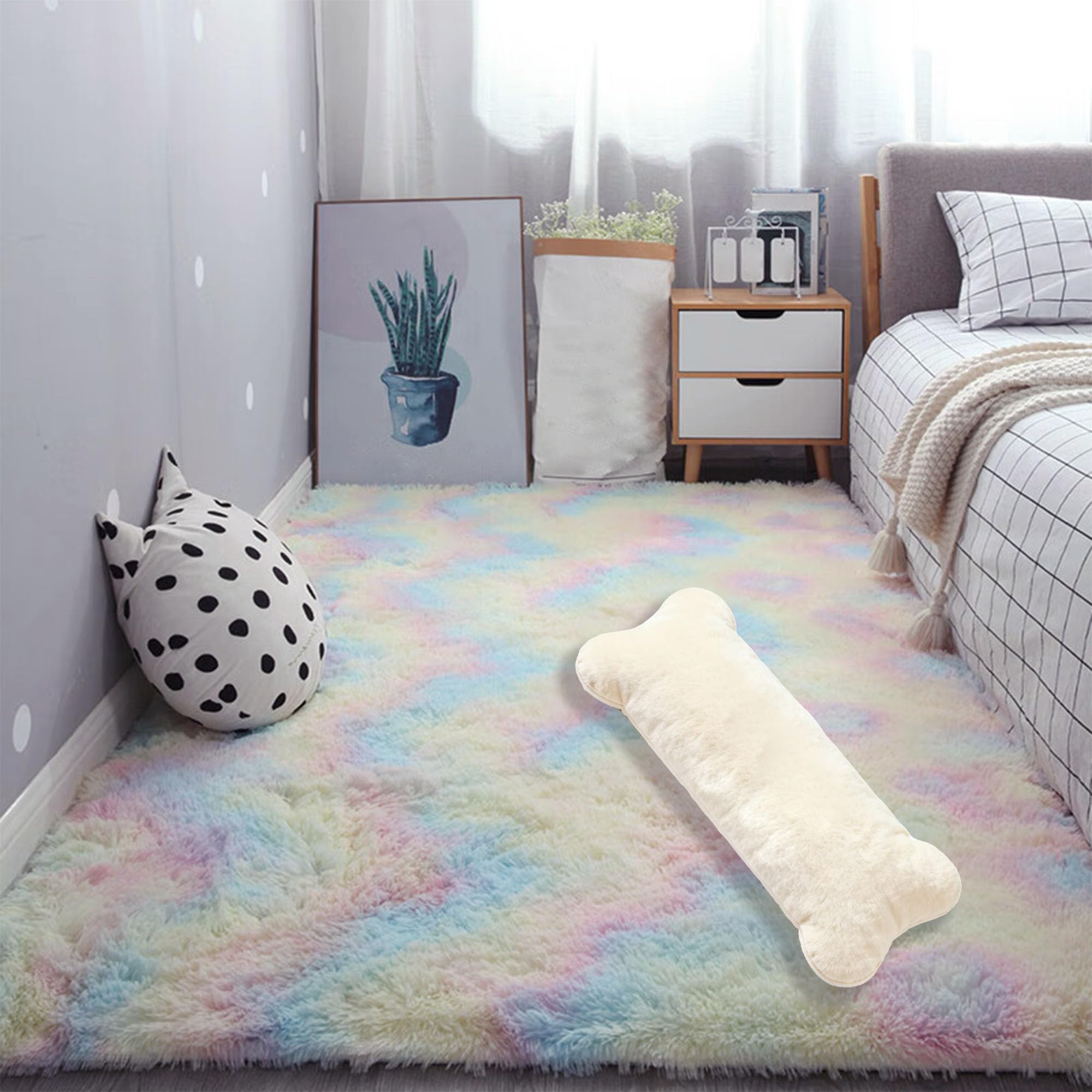 Amazon | カーペット 120 x 350 cm 滑り止め付洗えるラグ抗菌ラグ