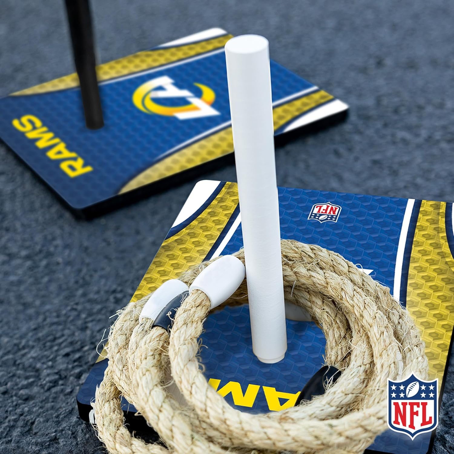Wild Sports NFL Quoits Set with Direct Print HD Team Graphics – Tailgate Ring Toss Game – Great Gift for Any Football Fan! Ring Toss Family Outdoor Games for The Beach, BBQ, or Tailgate Party