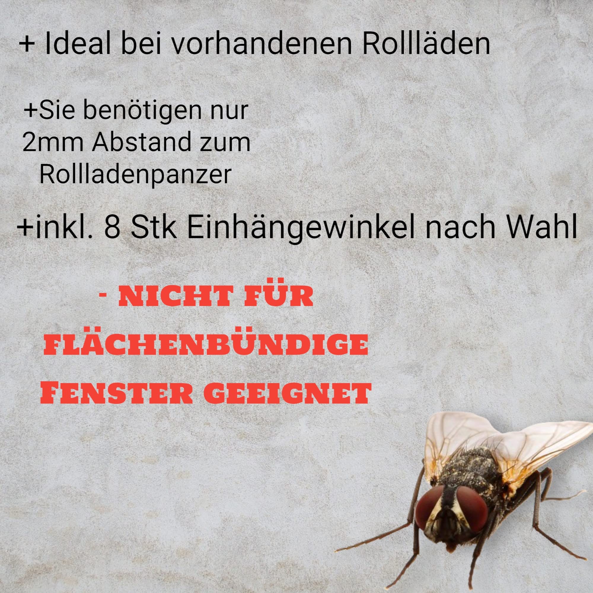 Fliegengitter- Fenster- Mücken- Insektenschutz- Alu- Anthrazitgrau RAL7016 optimal für Rolläden (120cm x 200cm, 13mm)