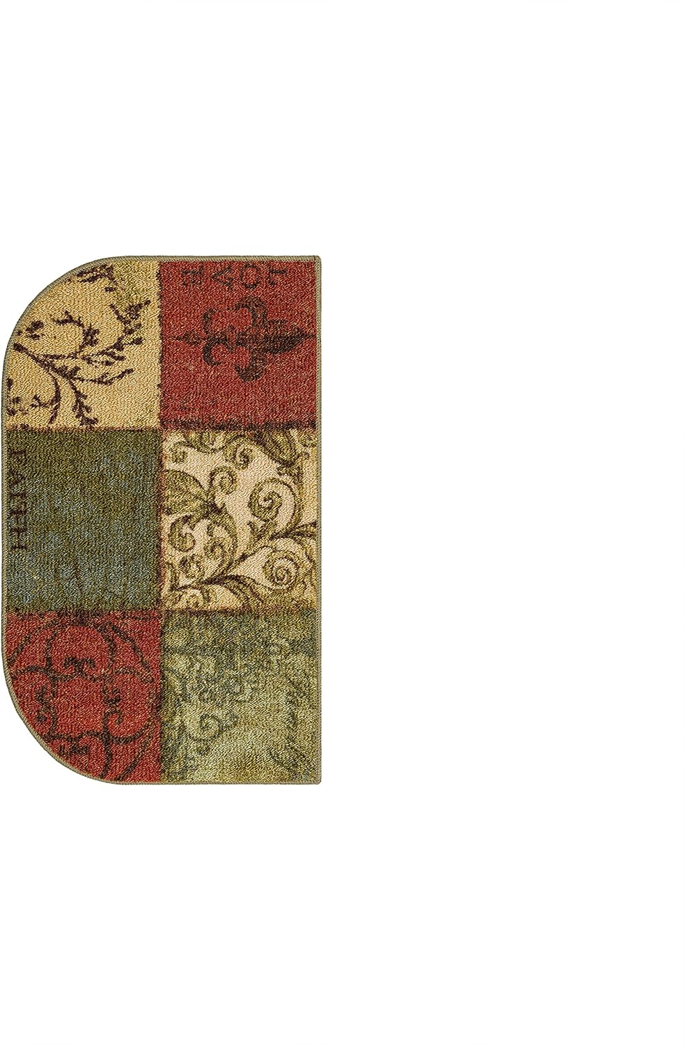 Mohawk Home Floral Tile Multi Geometric Blocks 3 Piece Set Kitchen Mat : Everything Else