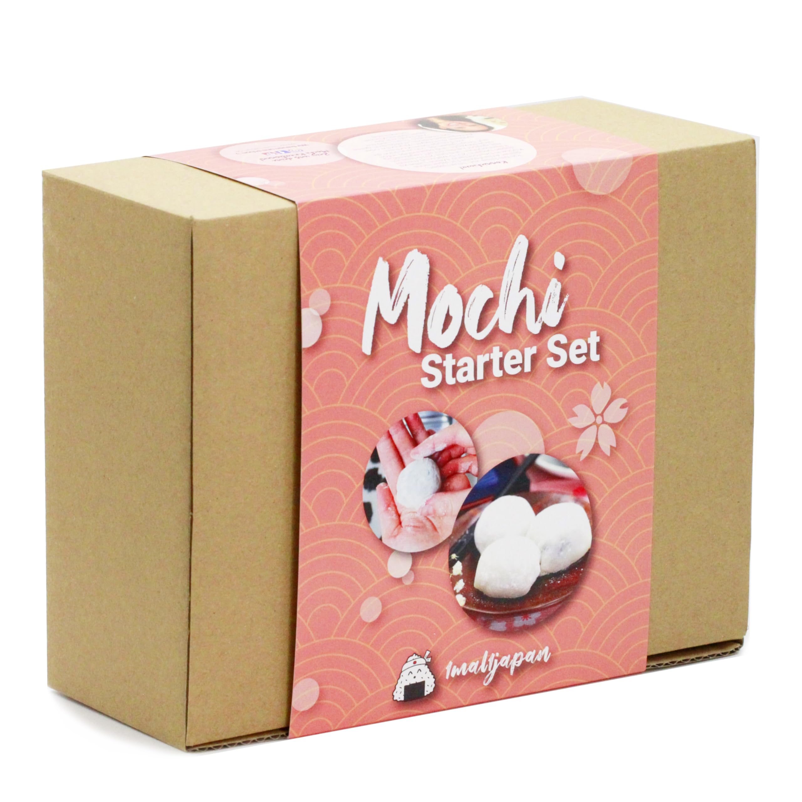 Mochi Kochset für japanische Reiskuchen – 6-tlg. | 5 leckere Rezepte selber machen: in den Sorten Eis, Schoko, u.v.m., glutenfrei & vegan, Geschenkidee | mit Klebreismehl, Sesam und Adzukibohnen