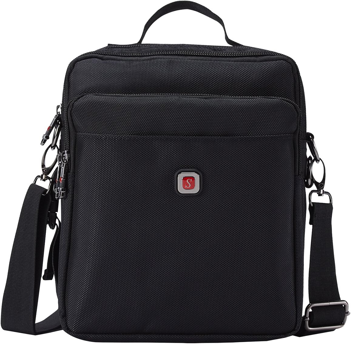 Soperwillton Men Bag 2017 Male Black Shoulder Bag Oxford 1680D Water-proof Zipper Corssbody Messenger Bag