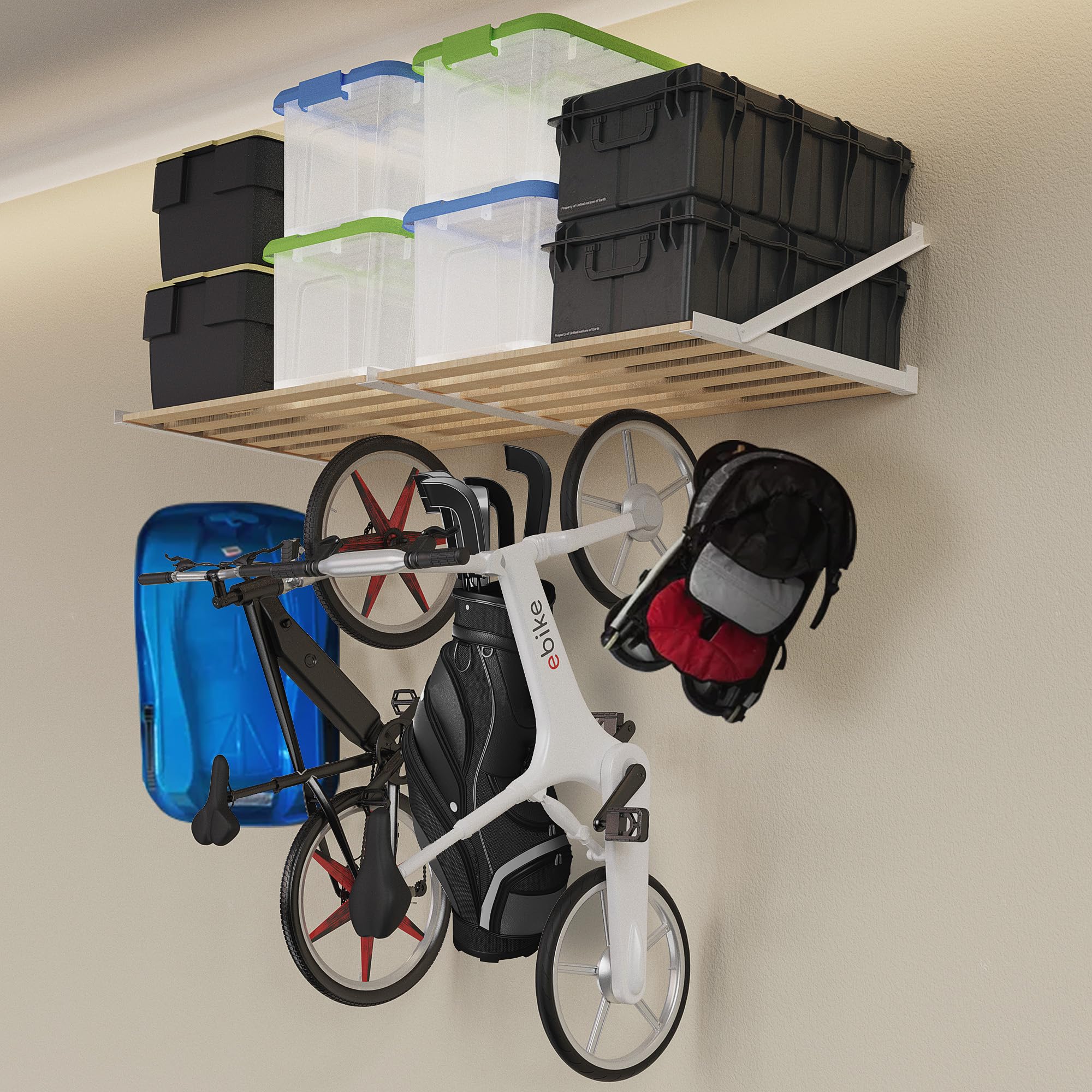 Yingsi-fty Shelf Universal Garage Storage Kit 8 Ft,Universal Garage Storage Kits,Shelf Universals Garages Storages Kits for Garages/Laundry/Kitchen/Hut