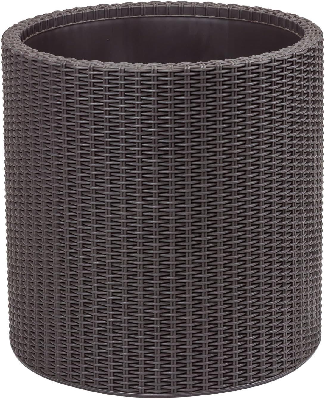 Keter Large Base Planter, Injected Polypropylene/Round Rattan, Brown ...