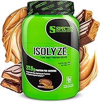Vista 21 de Species Nutrition Isolyze - Proteína de suero en polvo, 100% aislado de suero de leche para construcción muscular, 0.71 oz de proteína por