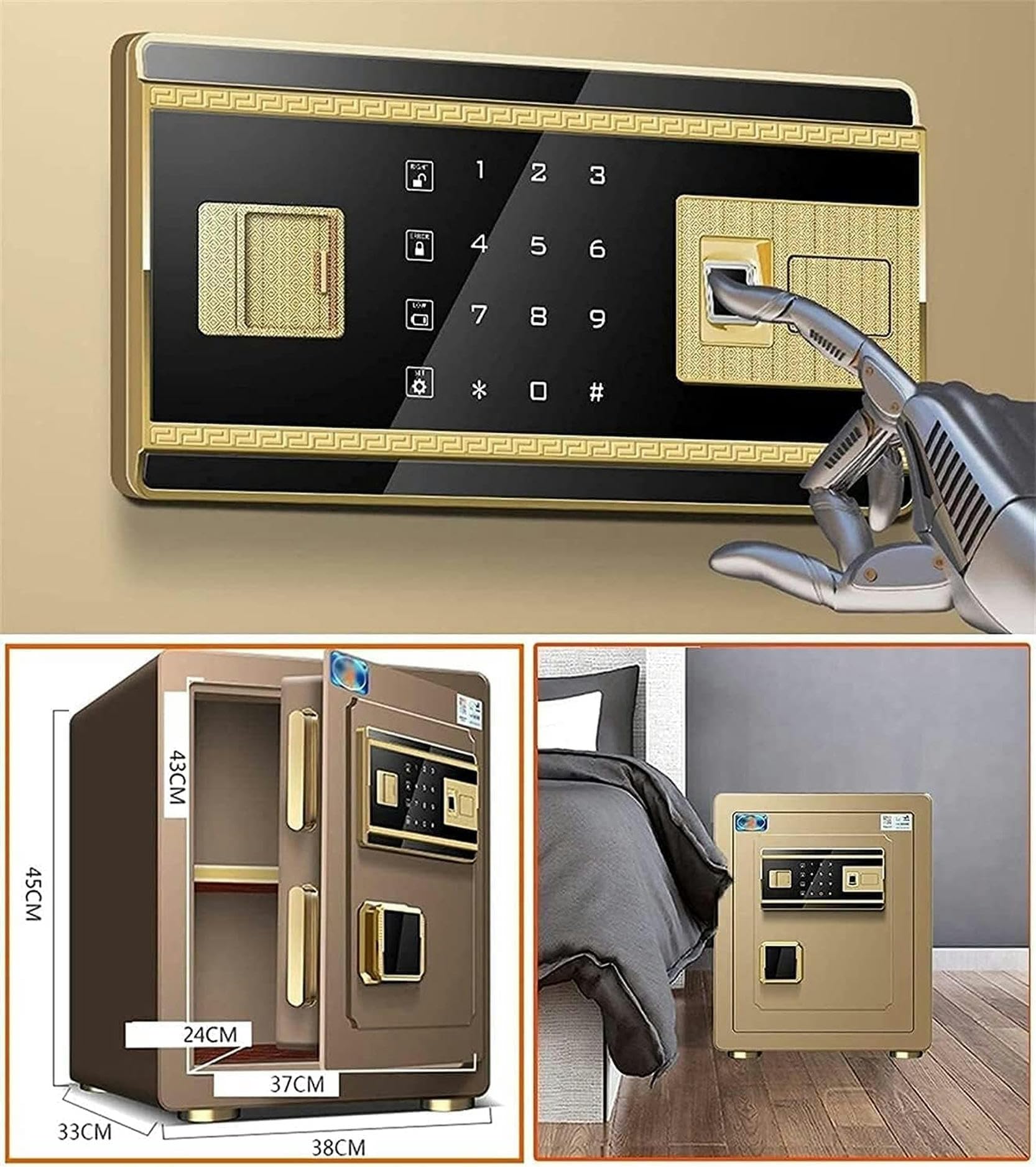 Fire Legale Cole, Resistenti All'acqua, Cassette Di Sicurezza, Scatole Forti E Cassette Di Sicurezza, Scatole Scolastiche E Cassette Di Sicurezza, Scatola Elettronica Digitale Biometrica