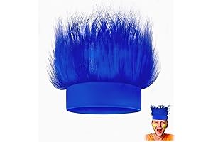 Delightful Blue Hairy Costume Headband
