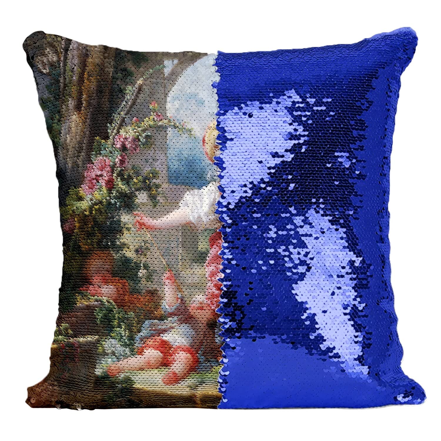 Coussin Paillettes Fragonard Colin Maillard Émotion Artistique