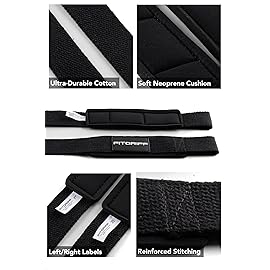 Fitgriff Lifting Wrist Straps for Weightlifting, Gym, Deadlift, Workout (Made of Premium Cotton & Padded) - Men & Women (Standard, Black)