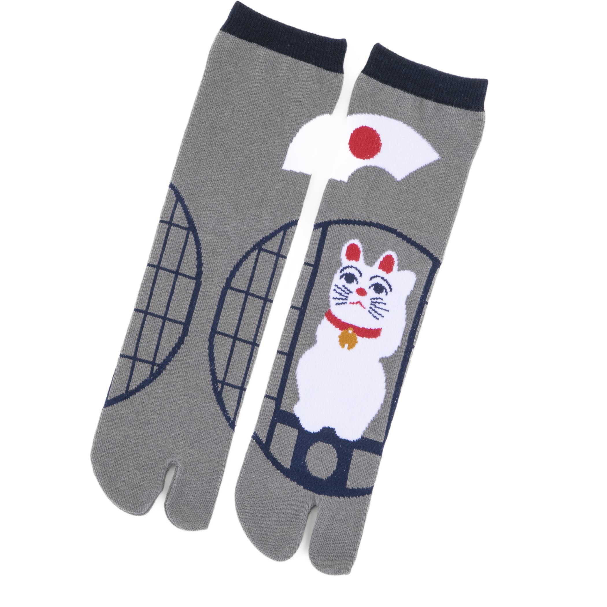 [Noren] Tabi Socks Men's Women's Kids (Unisex) Tabi Socks Two-Toe/Made in Japan Nara Prefecture Cotton Socks Crew Length Mid Length Japanese Pattern/Bunions Cold Protection Thick Business Sports Socks