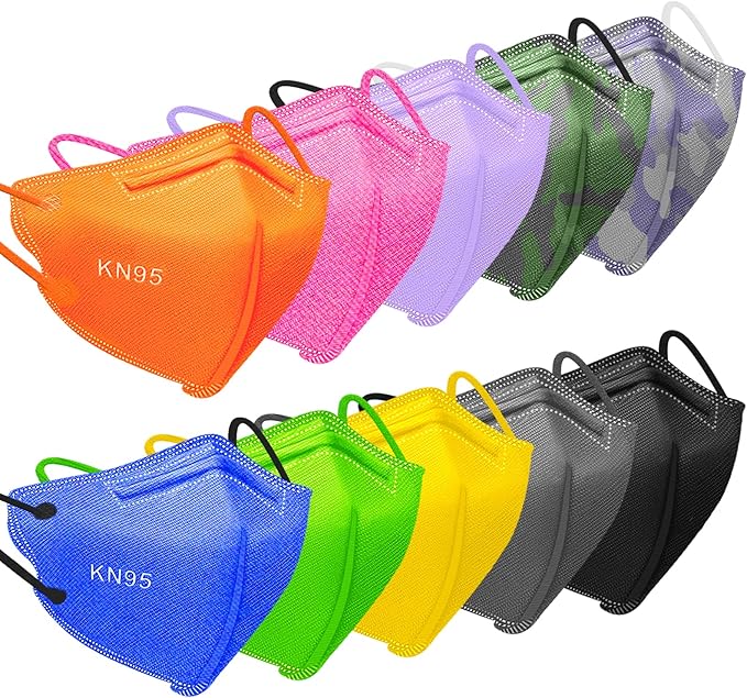KN95 Mask for Small Size, 10 Colors Individually Wrapped