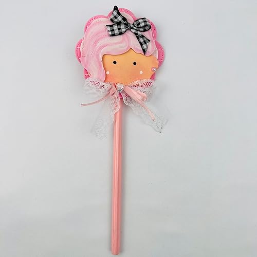 Adorno hecho a mano para lápiz, adorno para bolígrafo, para niñas y amantes de la escritura, aplique en goma eva. adorable adorno de niña para