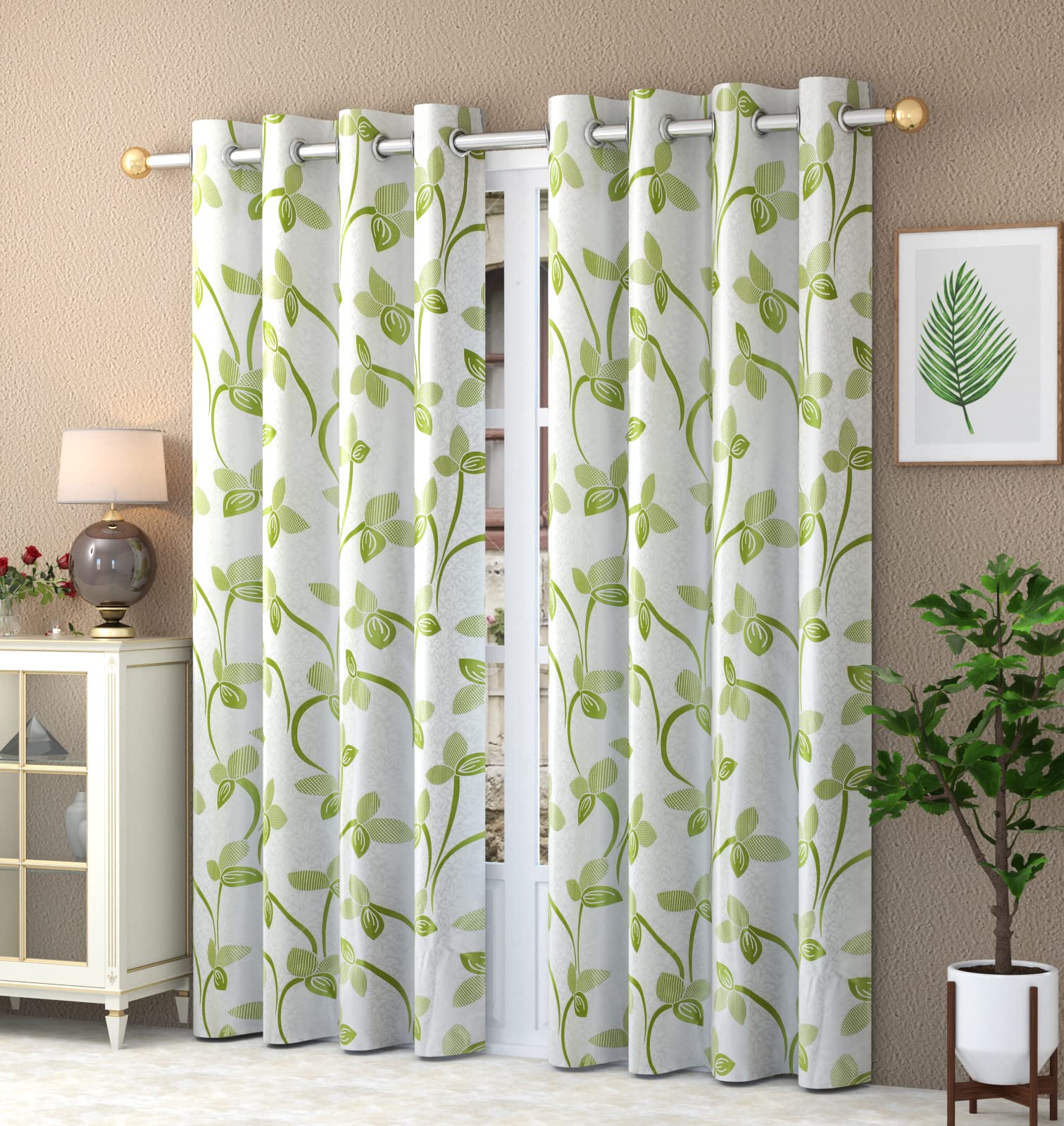 GOYTEX Modern Polyester Door Curtains 8 feet Long Set of 2 (Green, 4 feet x 8 feet) (B0BL868XMY) Amazon Price History, Amazon Price Tracker