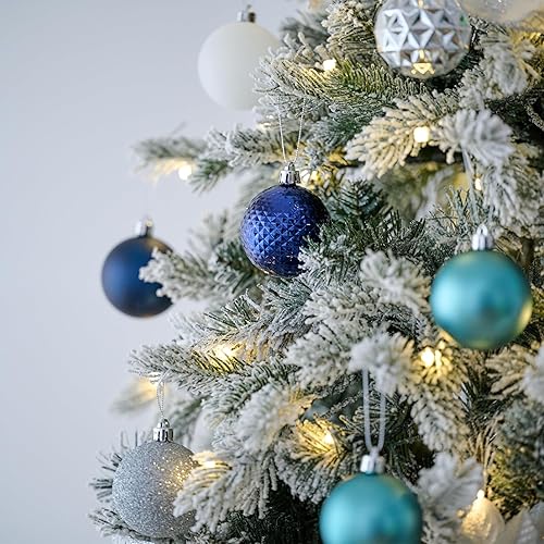 Miniatura 150 de Valery Madelyn Juego de adornos decorativos para árbol de Navidad para otoño, Halloween, 50 unidades de 2.36 pulgadas, rojo, verde y dorado