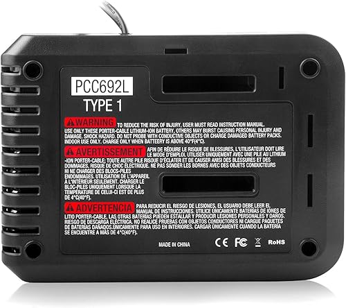 Miniatura 7 de Cargador de batería de litio 20V MAX para cable Porter PCC685L PCC685LP PCC680L PCC692L PCC691L y Black Decker 20V batería LBXR20 LBX4020