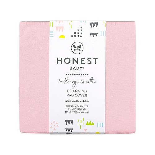 Miniatura 4 de HonestBaby - Funda para cambiador de algodón orgánico unisex para bebé y pijamas para niños pequeños, Rosa Claro, Talla única EE. UU