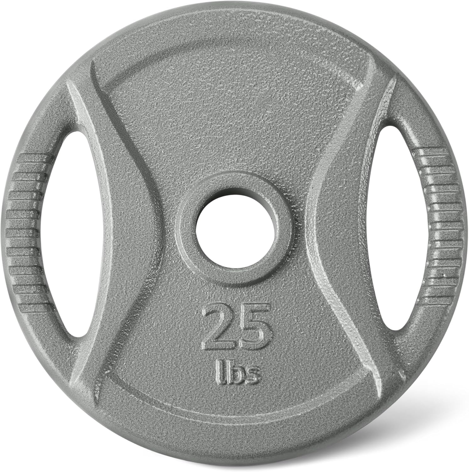 Amazon Basics 2-Inch Olympic Cast Iron Grip Weight Plates