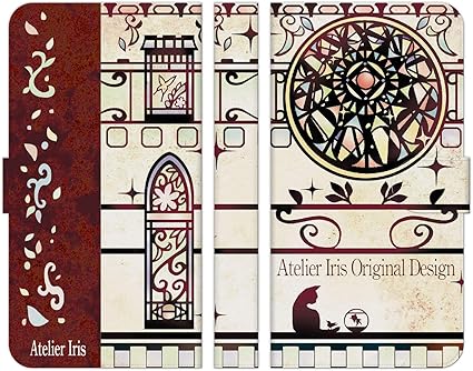 Amazon Co Jp ブレインズ らくらくスマートフォン F 42a 手帳型 ケース カバー レトロデザイン 赤 アトリエアイリス 猫 黒猫 金魚 鳥 かわいい きれい おしゃれ デザイン レトロ ステンドグラス ほのぼの 家電 カメラ