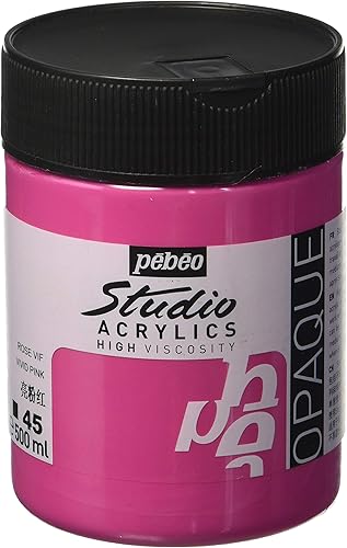 Vista 68 de Pebeo Studio Acrílicos de Alta Viscosidad, Acrílico Fino, 250 ml - Azul Turquesa