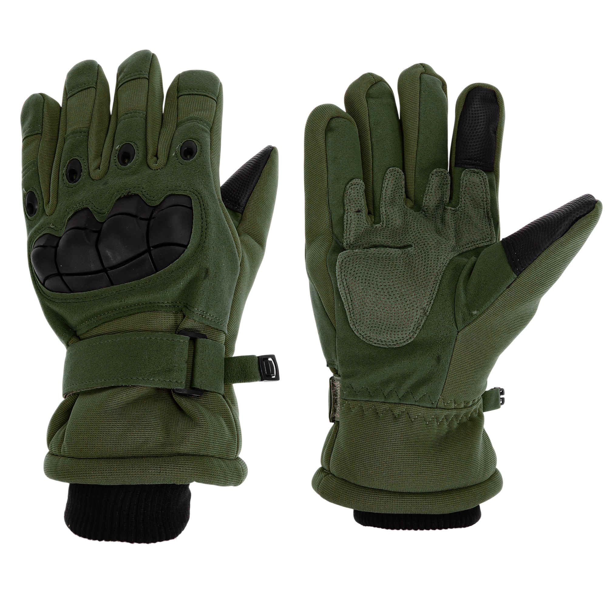 Full Finger Cycling Gloves Motorcycle Gloves for Climbing Motorcycling Cycling Polyester Green One Size