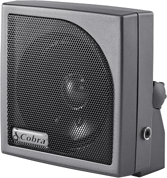 Cobra HG S100 - Dynamic External CB Speaker, Sound, Rugged Design , Black