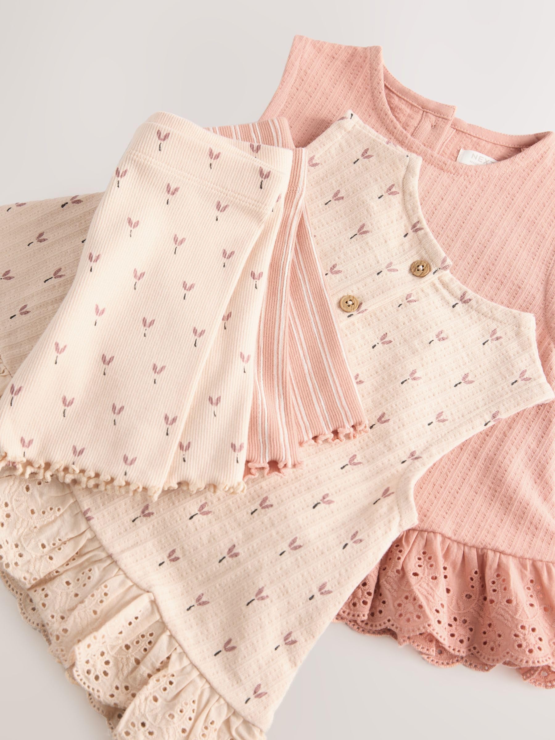 NEXT Niñas Pack de 2 pantalones cortos y camisetas sin mangas